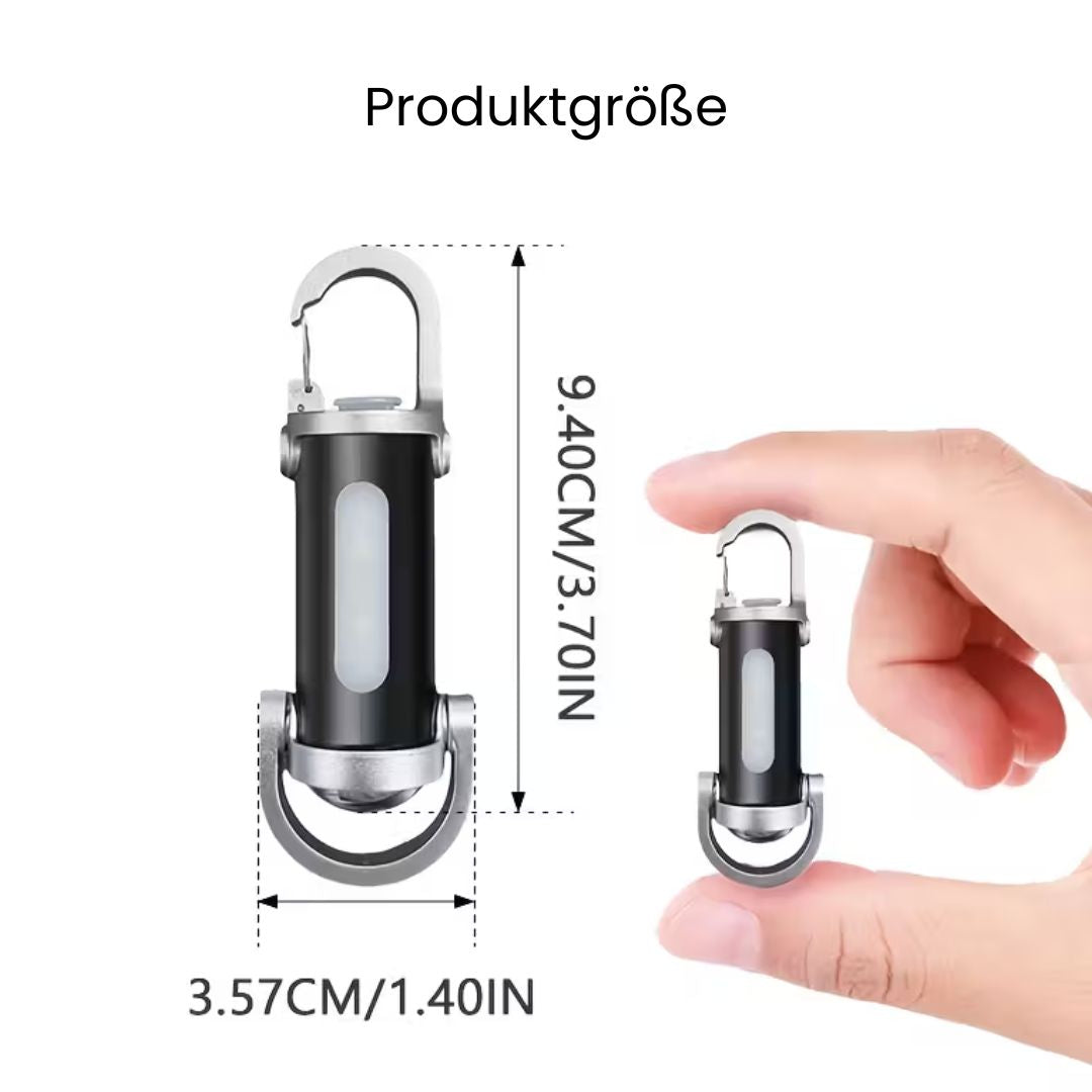 KeyLite Pro – Die starke Mini-Taschenlampe inkl. Powerbank für deinen Schlüsselbund