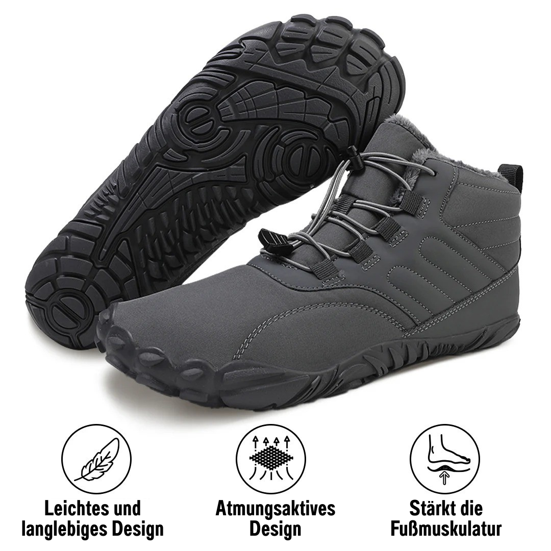 SchrittFlex™ | Rutschfester & wasserdichter Winter-Barfußschuh (Unisex)