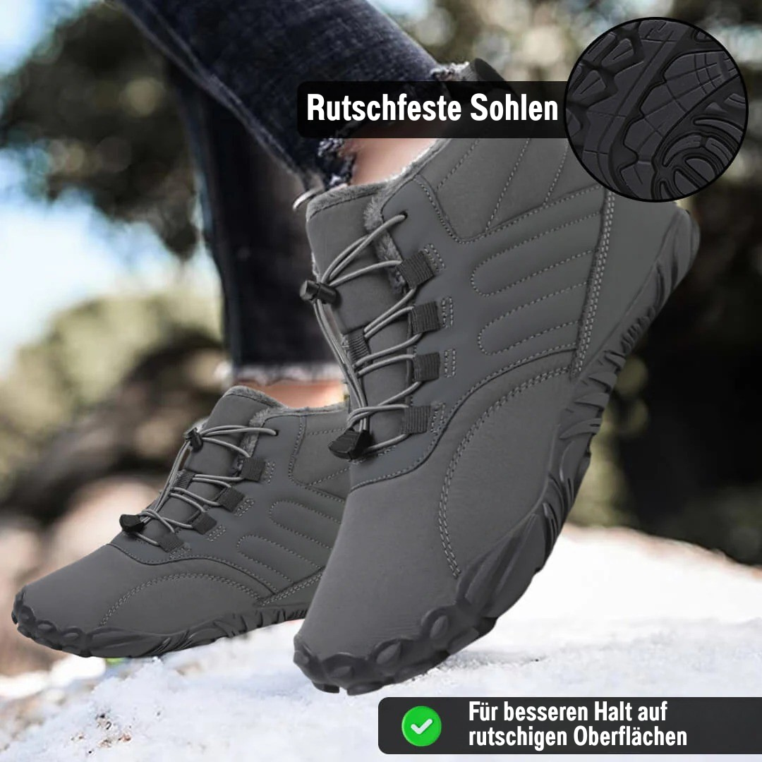 SchrittFlex™ | Rutschfester & wasserdichter Winter-Barfußschuh (Unisex)