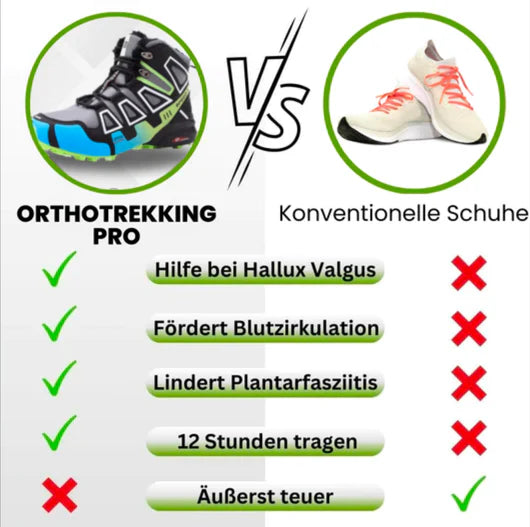 OrthoTrekking Pro™ | Ergonomische, schmerzlindernde Wanderschuhe
