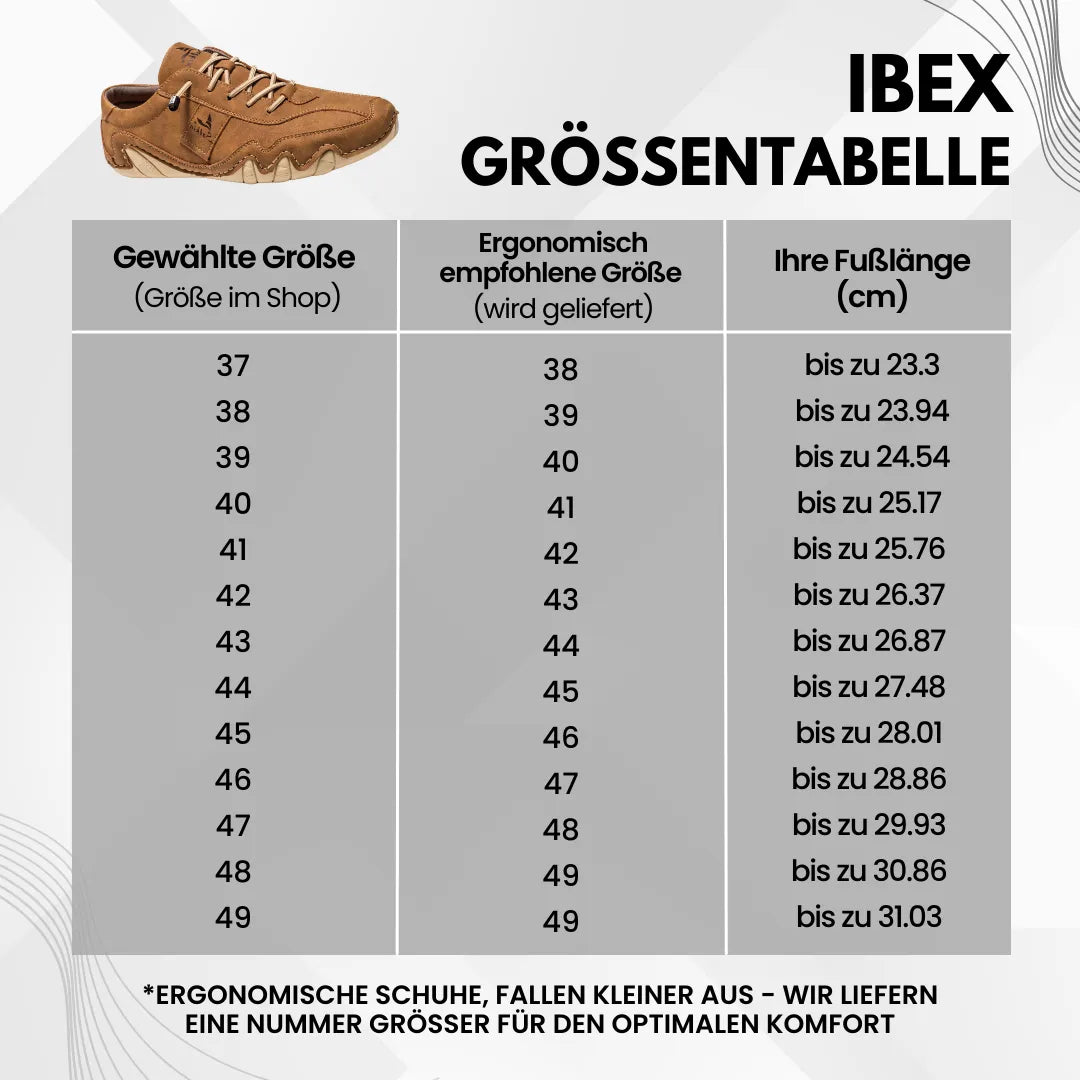 Ibex - ergonomischer, schmerzlindernder & wasserdichter Leder-Barfußschuh