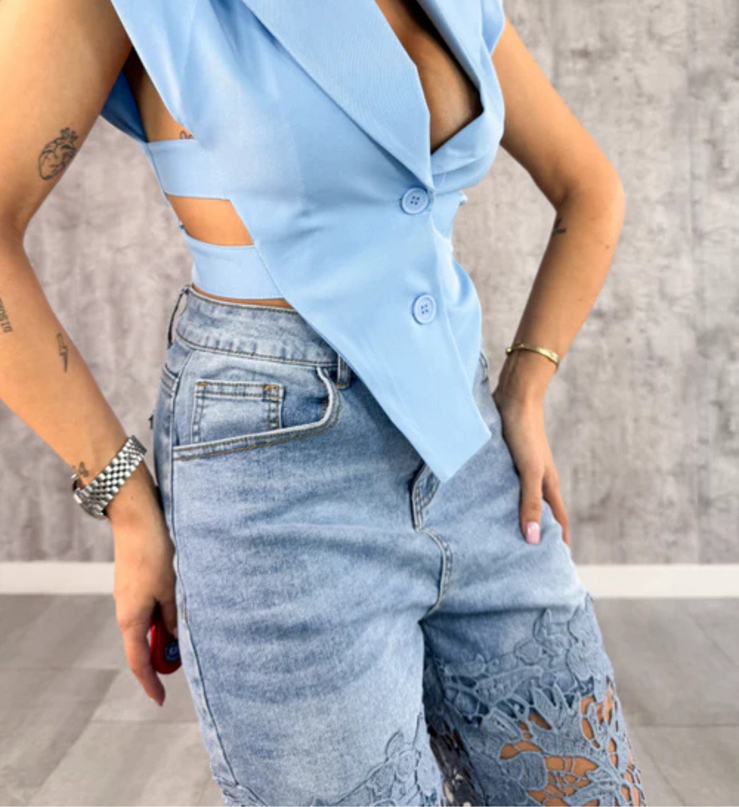 Anna™ | Jeans-Mix Spitze