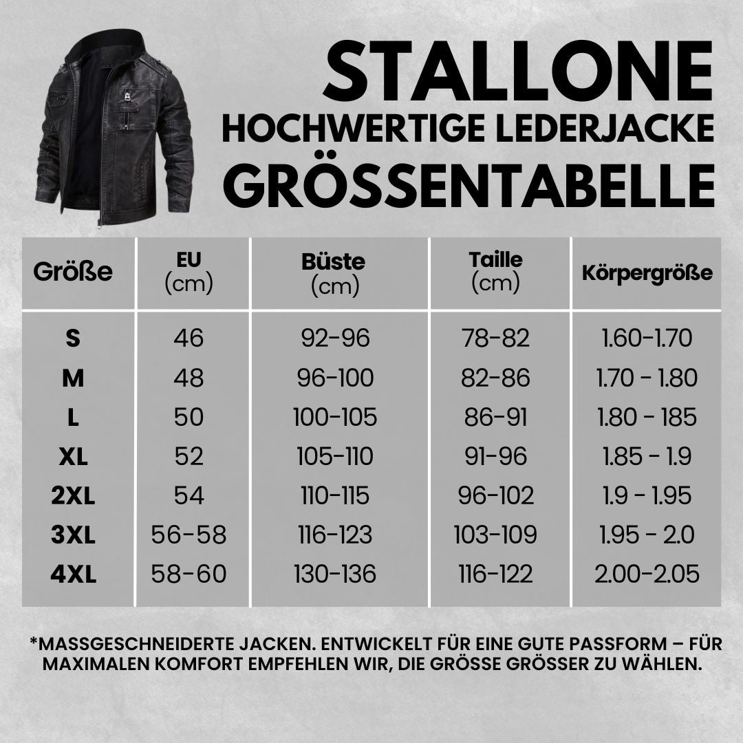 Stallone - Hochwertige Lederjacke