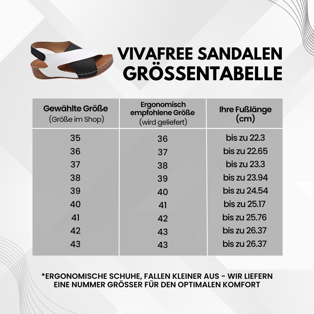 VivaFree - ergonomische & rutschfeste Sandalen zur Schmerzlinderung