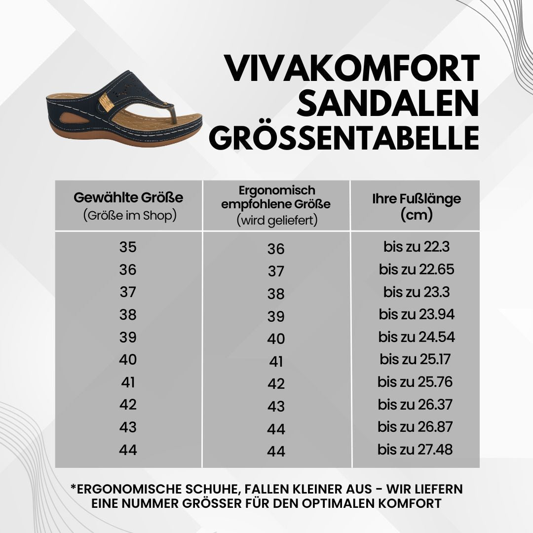 VivaKomfort - ergonomische & rutschfeste Sandalen zur Schmerzlinderung