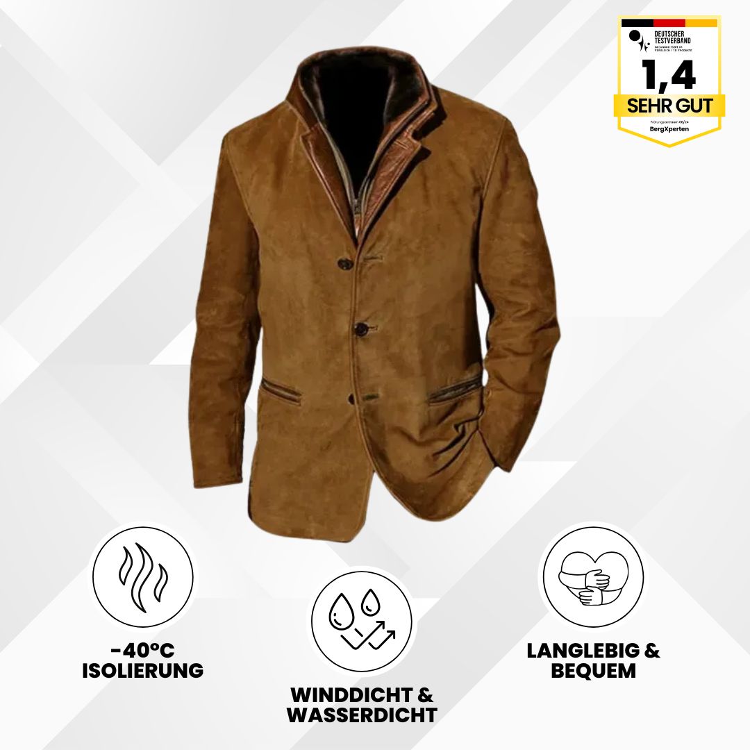 lederjacke jahreszeit Clooney Hochwertige Lederjacke für jede Jahreszeit – Waldorf™