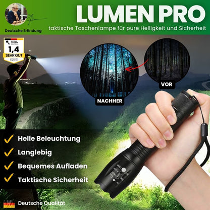 Lumen Pro - taktische Taschenlampe für pure Helligkeit und Sicherheit
