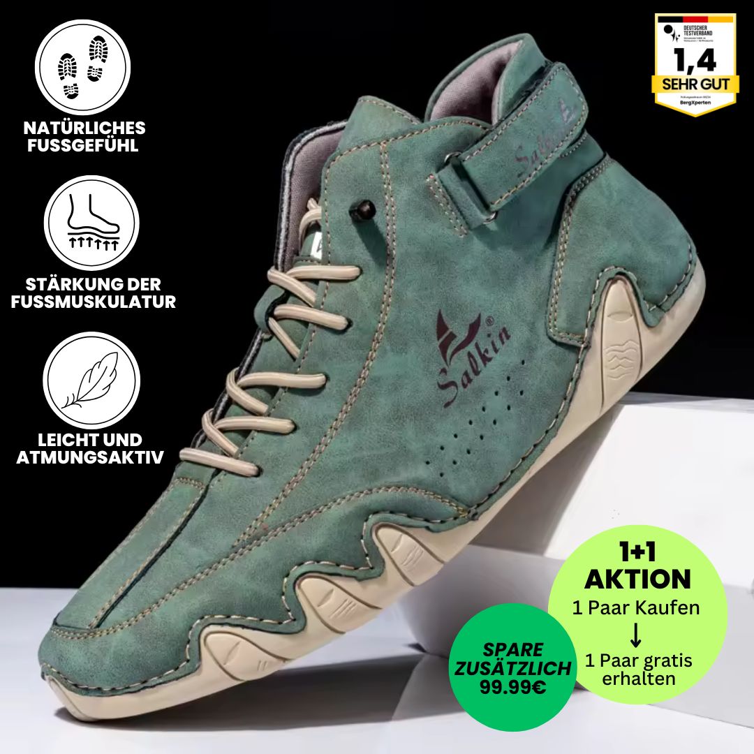 Alpaka - orthopädische, wasserdichte & rutschfeste Leder-Barfußschuhe - Sonderaktion 1+1 Gratis