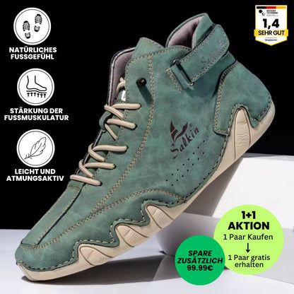 Alpaka - orthopädische, wasserdichte & rutschfeste Leder-Barfußschuhe - Sonderaktion 1+1 Gratis