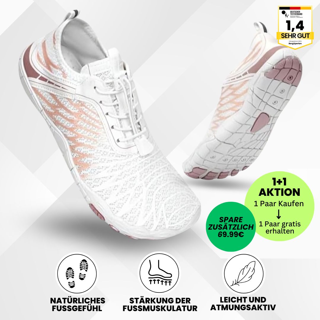 FloraX Pro - ergonomische, schmerzlindernde & wasserdichte Barfußschuhe - Sonderaktion 1+1 Gratis