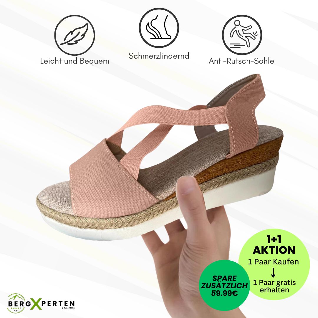 OrthoStella - ergonomische schmerzlindernde Sandalen für Damen - Sonderaktion 1+1 Gratis