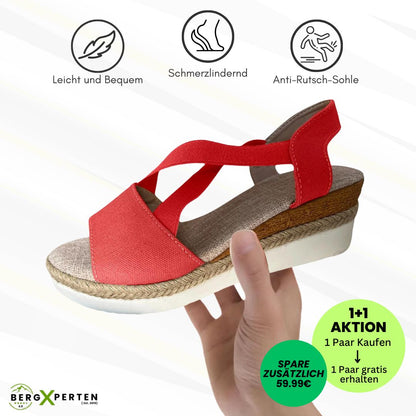 OrthoStella - ergonomische schmerzlindernde Sandalen für Damen - Sonderaktion 1+1 Gratis