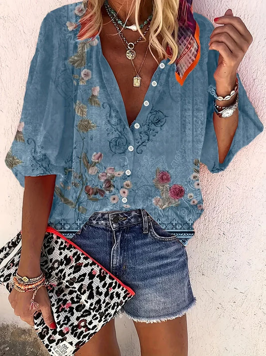 SOLA™ – Boho Bloom Bluse