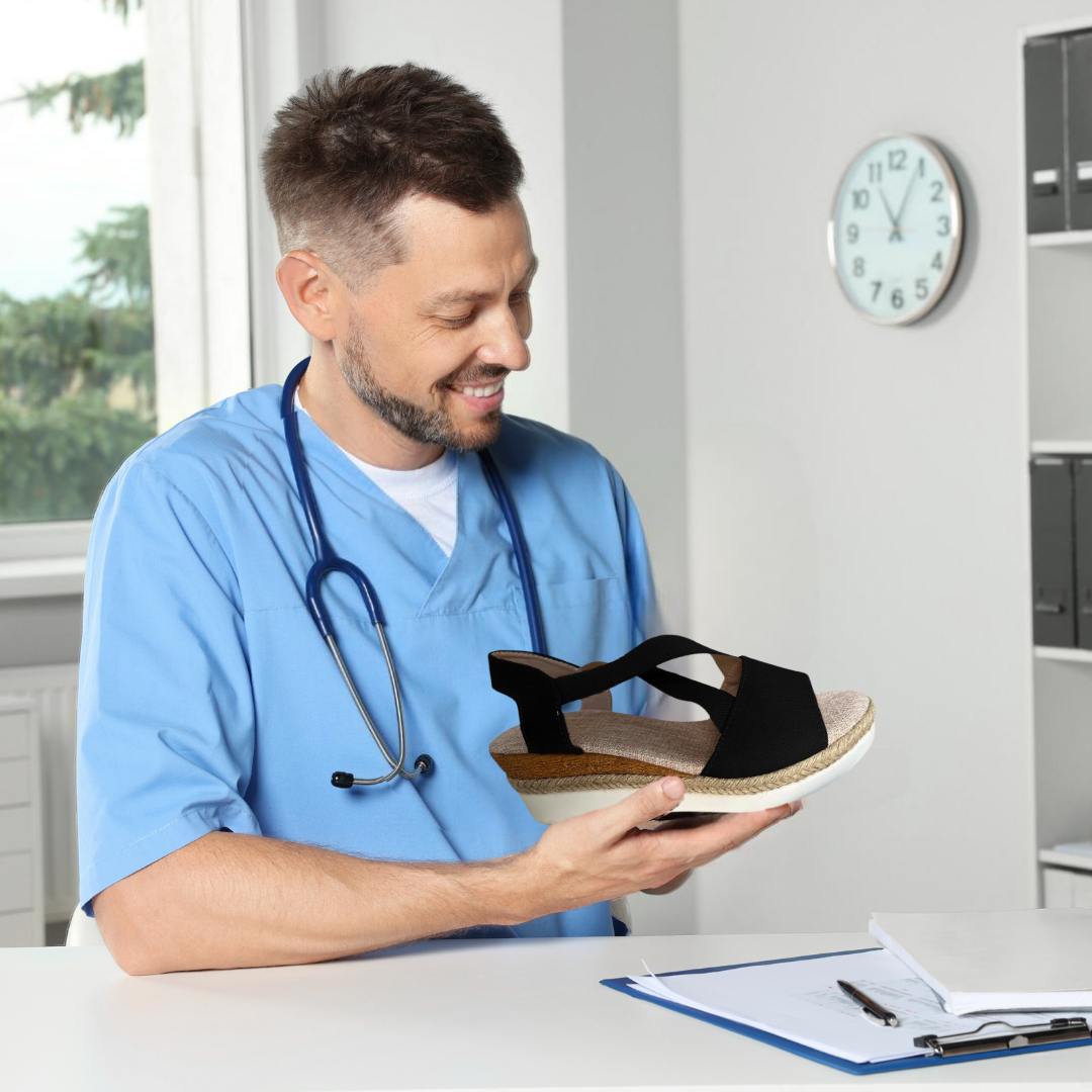 OrthoStella - ergonomische schmerzlindernde Sandalen für Damen - Sonderaktion 1+1 Gratis