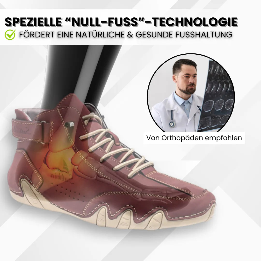 Alpaka - orthopädische, wasserdichte & rutschfeste Leder-Barfußschuhe - Sonderaktion 1+1 Gratis