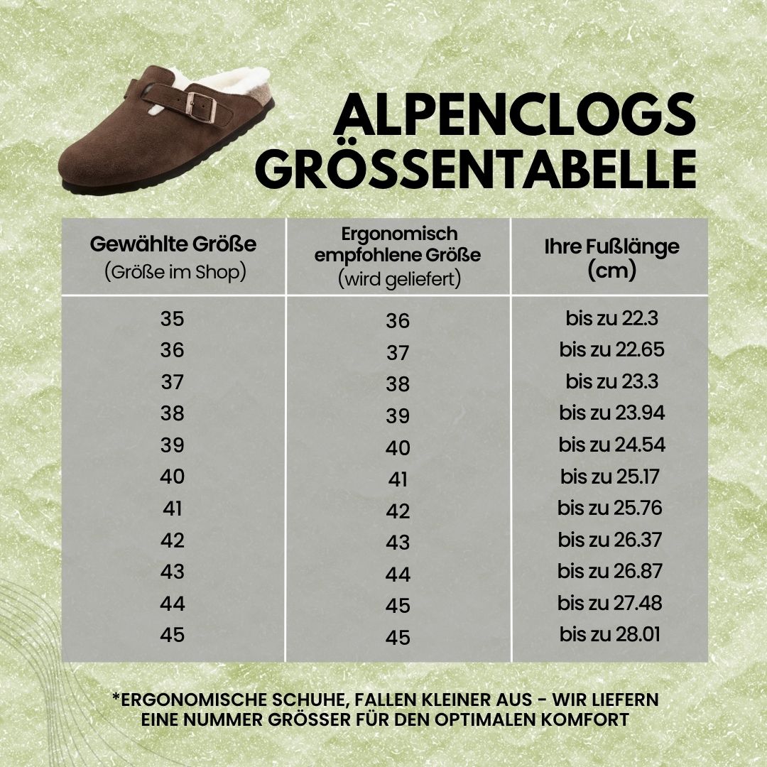AlpenClogs - ergonomische & rutschfeste Clogs für den Winter