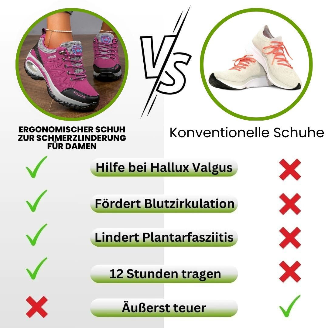 Ergonomischer Schuh zur Schmerzlinderung für Damen
