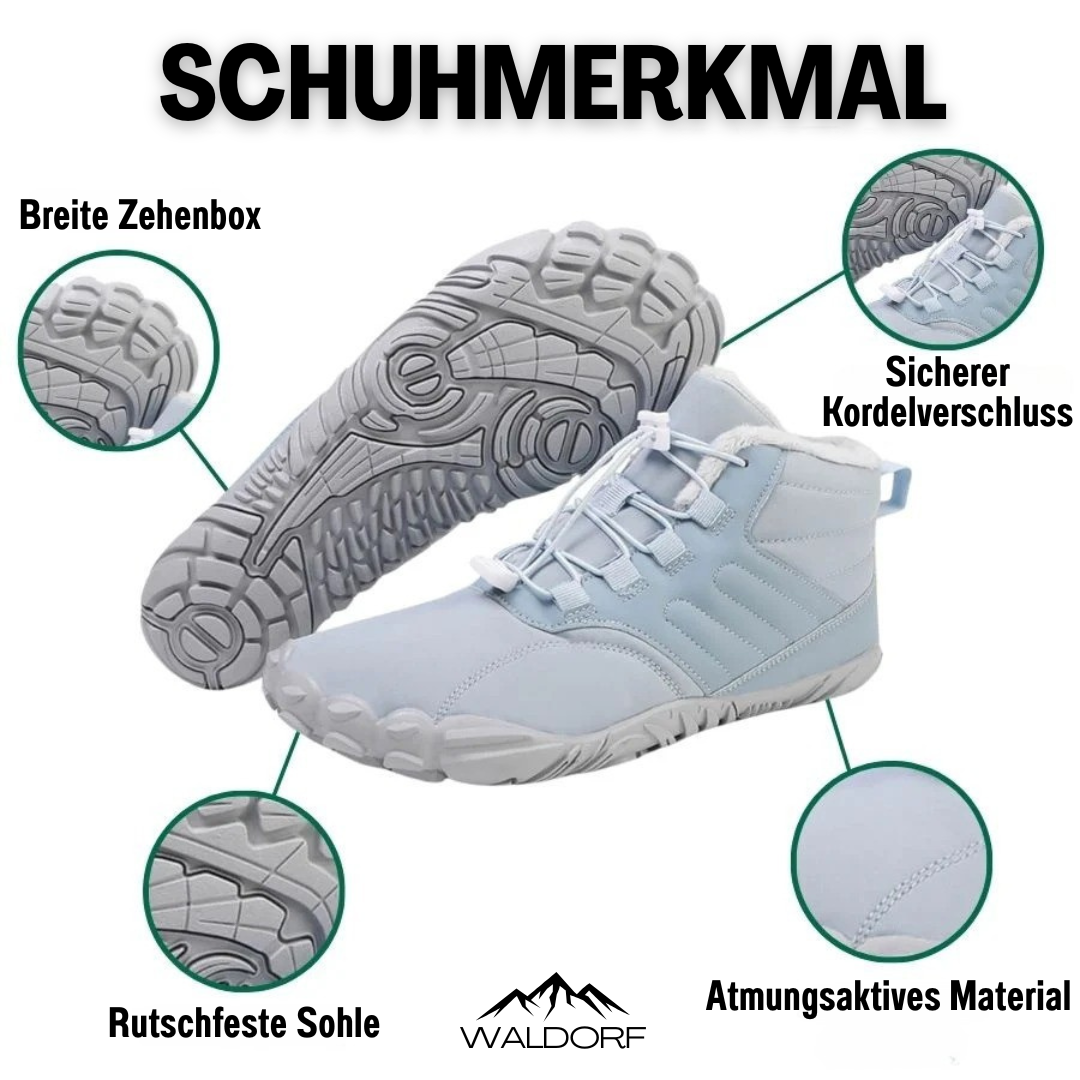 SchrittFlex™ | Rutschfester & wasserdichter Winter-Barfußschuh (Unisex)