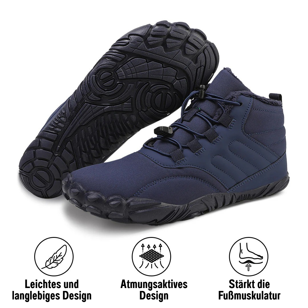 SchrittFlex™ | Rutschfester & wasserdichter Winter-Barfußschuh (Unisex)