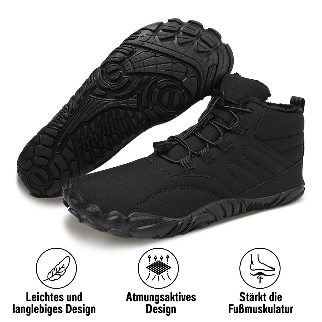 SchrittFlex™ | Rutschfester & wasserdichter Winter-Barfußschuh (Unisex)