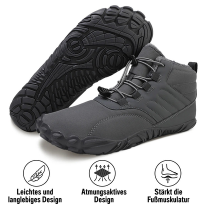 SchrittFlex™ | Rutschfester & wasserdichter Winter-Barfußschuh (Unisex)
