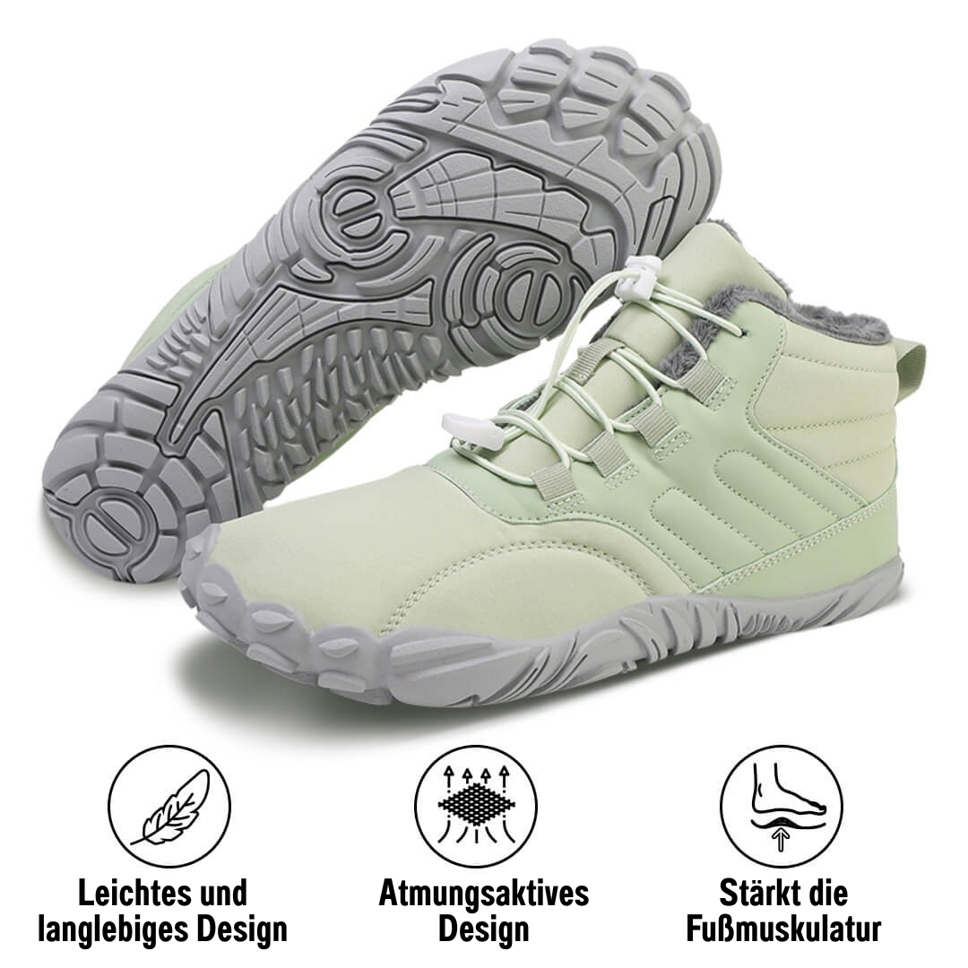 SchrittFlex™ | Rutschfester & wasserdichter Winter-Barfußschuh (Unisex)