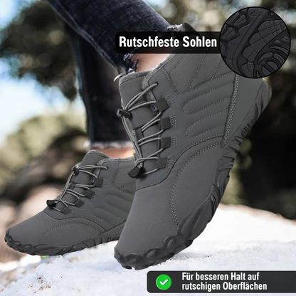 SchrittFlex™ | Rutschfester & wasserdichter Winter-Barfußschuh (Unisex)