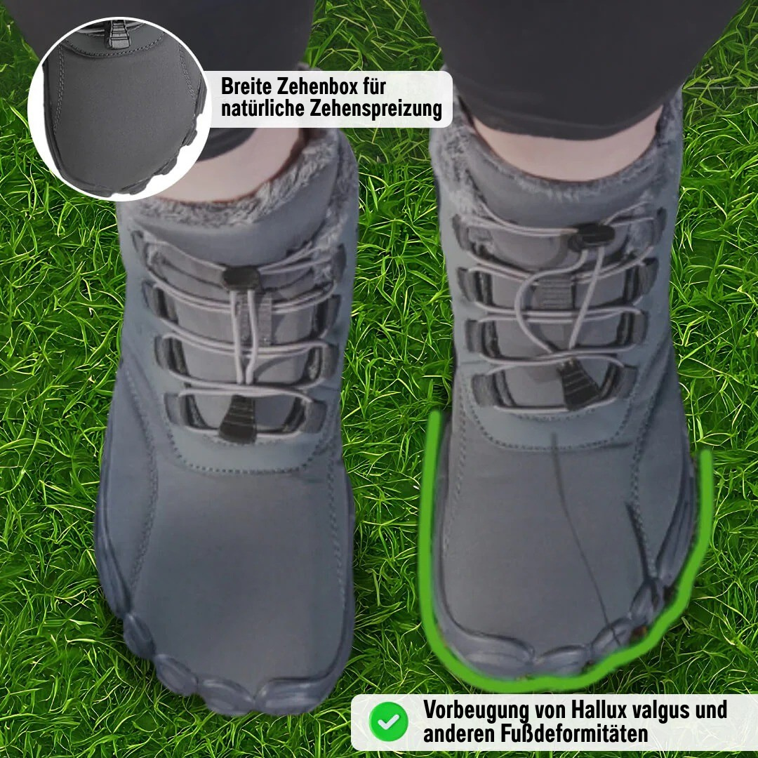 SchrittFlex™ | Rutschfester & wasserdichter Winter-Barfußschuh (Unisex)
