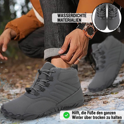 SchrittFlex™ | Rutschfester & wasserdichter Winter-Barfußschuh (Unisex)