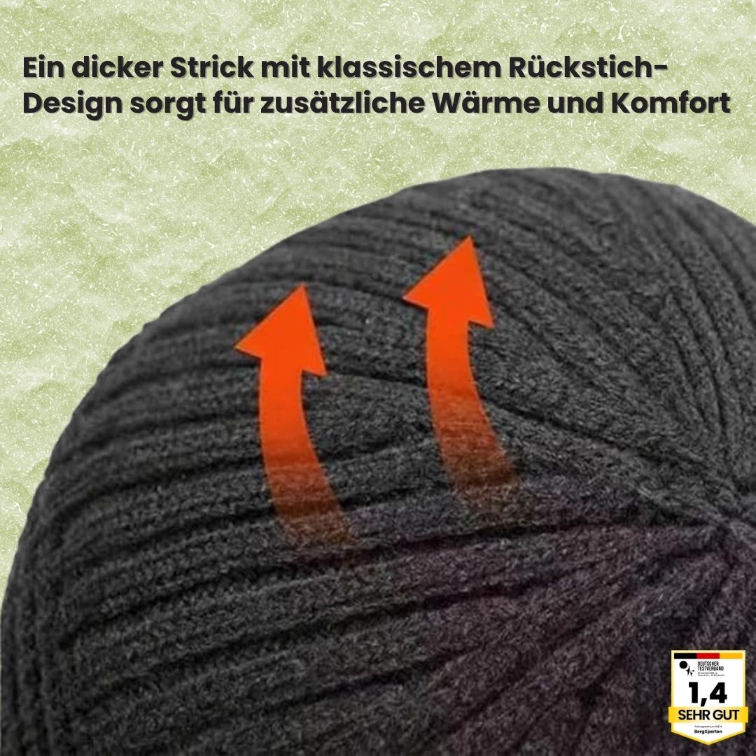 Fjordwarm – Skandinavische Wintermütze mit Ohrenschutz (Unisex-Einheitsgröße)