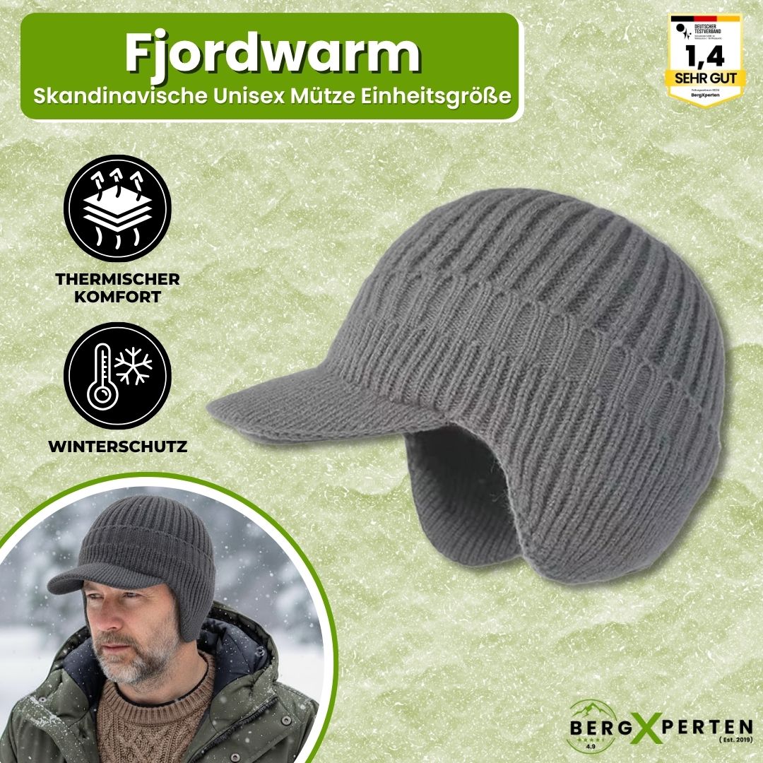 Fjordwarm – Skandinavische Wintermütze mit Ohrenschutz (Unisex-Einheitsgröße)