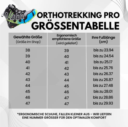 OrthoTrekking Pro™ | Ergonomische, schmerzlindernde Wanderschuhe