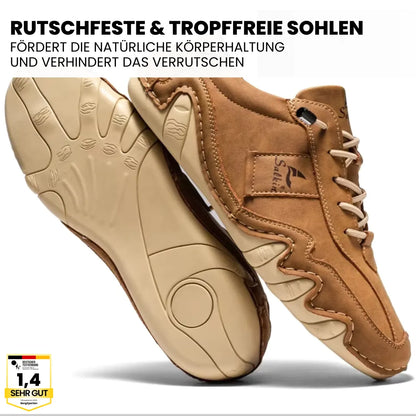 Ibex - ergonomischer, schmerzlindernder & wasserdichter Leder-Barfußschuh - Sonderaktion 1+1 Gratis