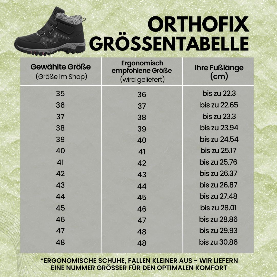 OrthoFit Winter - ergonomischer, wasserdichter & rutschfester Schmerzlinderungs-Schuh