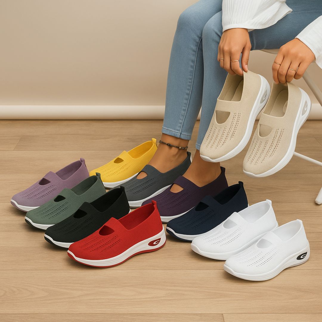 OrthoSun - Ergonomische & rutschfeste Schuhe zur Schmerzlinderung für Damen