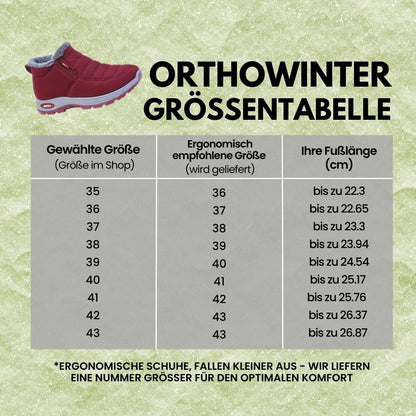 OrthoWinter - ergonomische, wasserdichte, isolierte Schuhe für Herbst und Winter