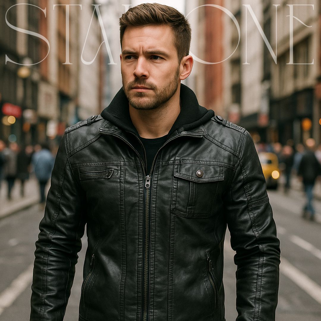 Stallone - Hochwertige Lederjacke