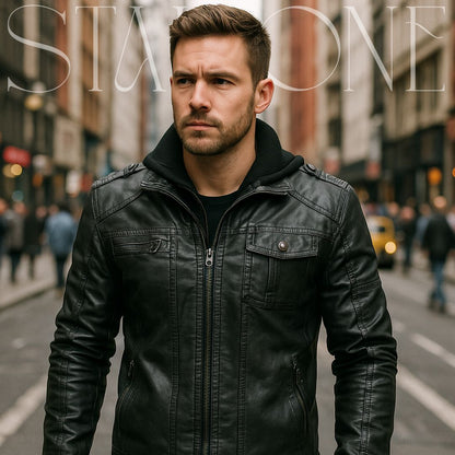 Stallone - Hochwertige Lederjacke
