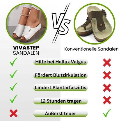 VivaStep Sandalen - Ergonomische & rutschfeste Sandalen zur Schmerzlinderung - Sonderaktion 1+1 Gratis